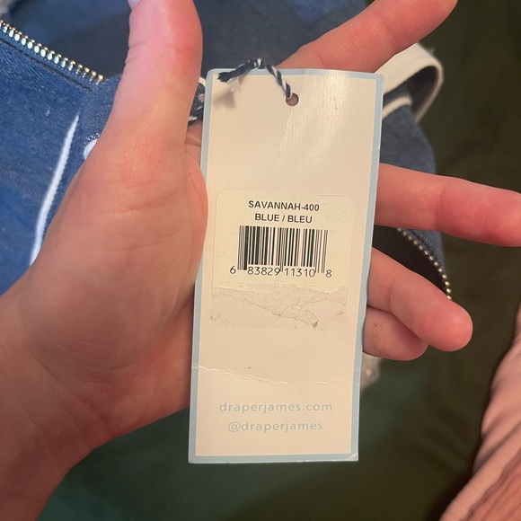 NWT Draper James Chambray Savannah Duffle Bag - Picture 9 of 9